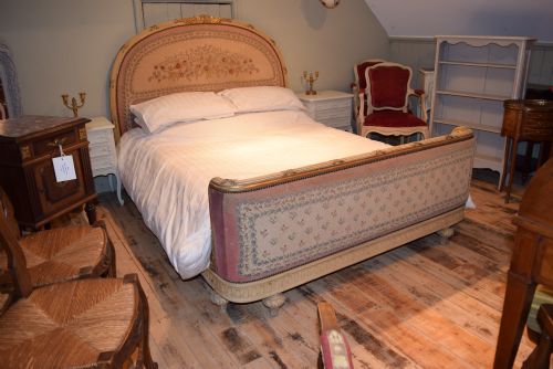 French Louis Xvi Needlepoint Bed