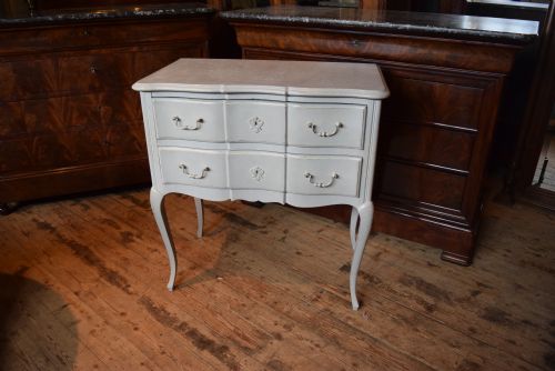 French Louix Xv Style Painted Chest