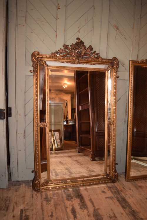 French Louis Xv Style Gilded Mirror
