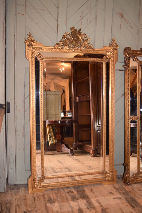French Louis Xv Style Gilded Mirror
