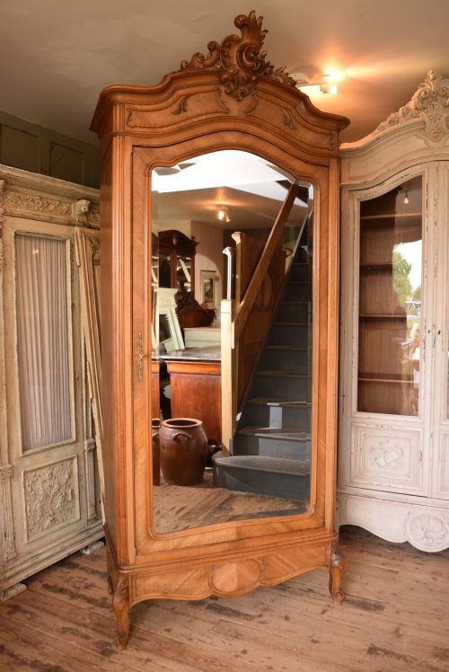 French Single Door Armoire Wardrobe