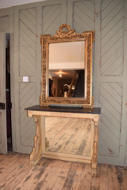 French Louis Xv1 Style Gilded Mirror