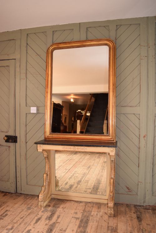 French Louis Philippe Style Gilded Mirror