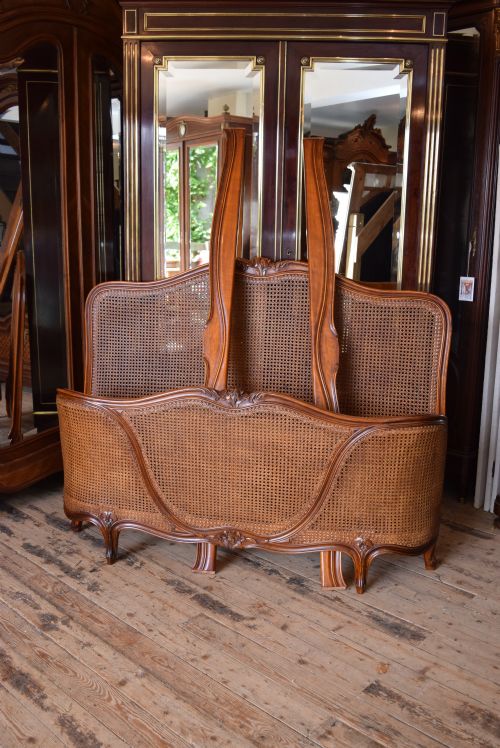 French Caned/bergere Bed