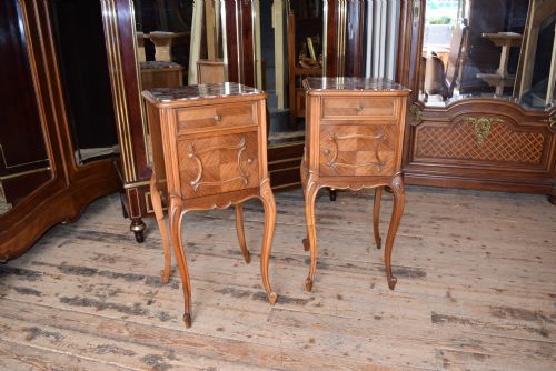 French Louis Xv Style Bedside Cabinets