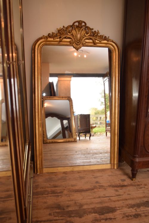 French Louis Xv Style Gilded Mirror