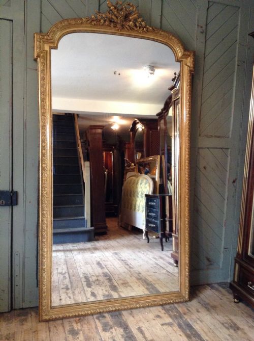 French Louis Xv1 Style Gilded Mirror