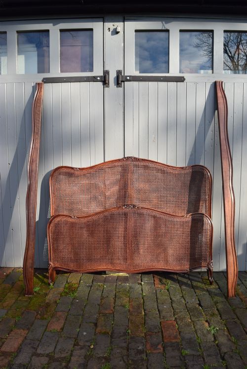 French Caned Bed