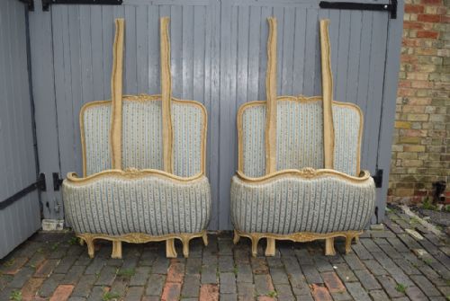 French Pair Single Corbeille Beds