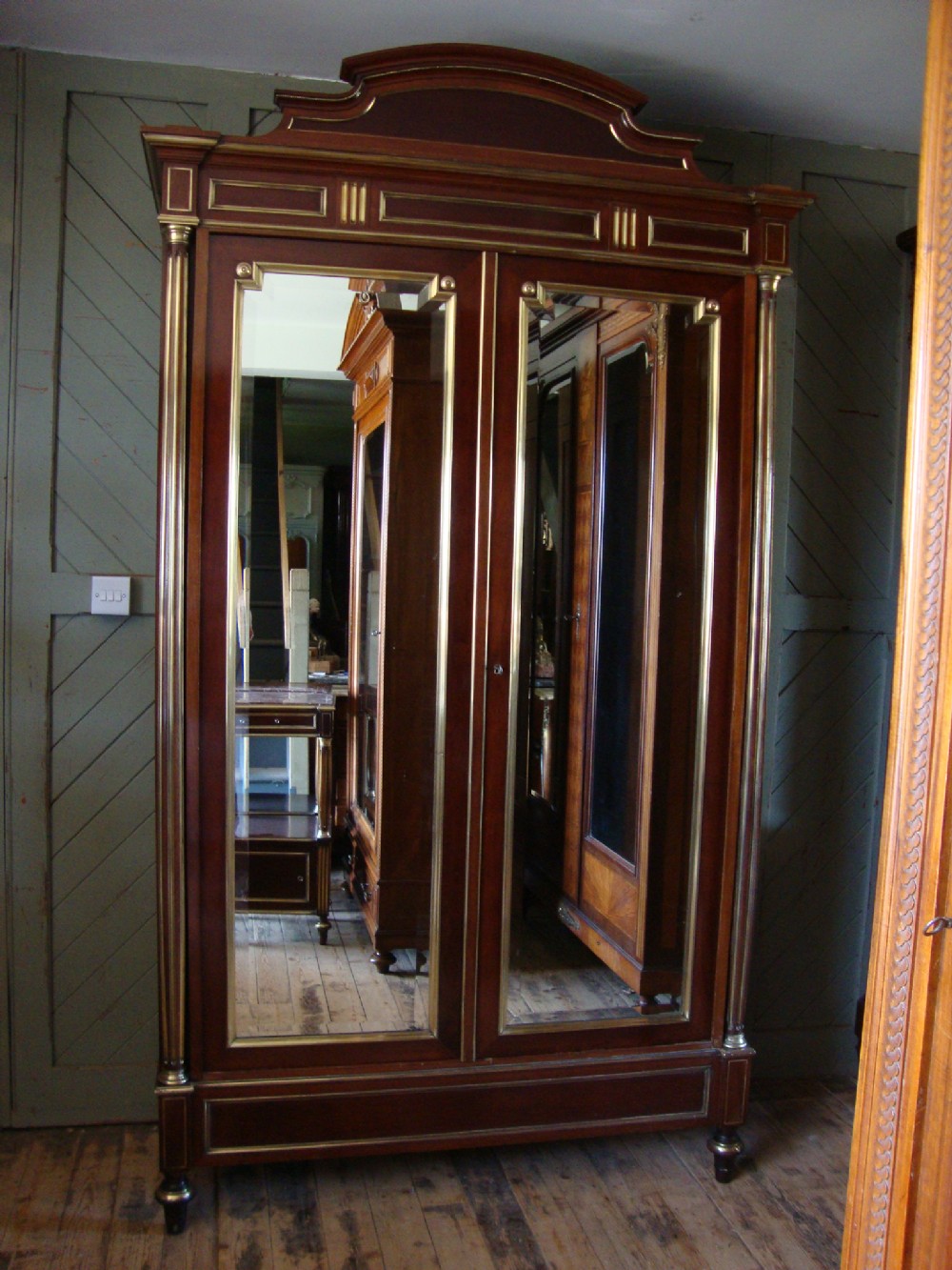 FRENCH EMPIRE STYLE ARMOIRE