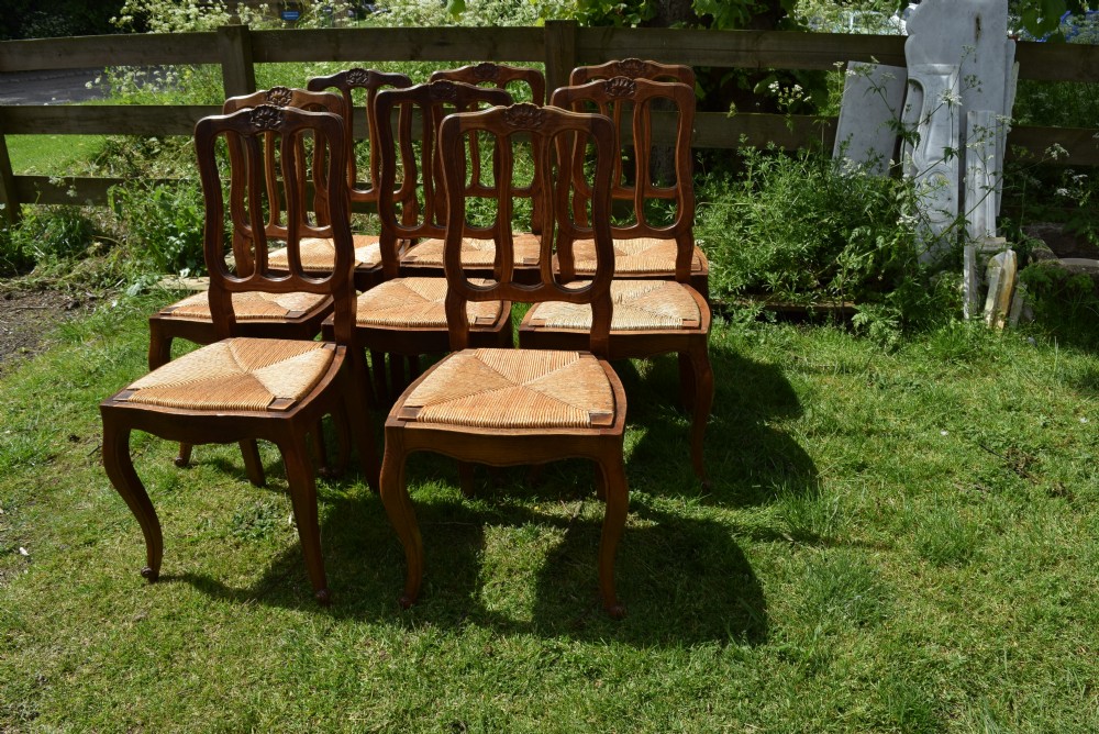 FRENCH DINING CHAIRS LOUIS XV STYLE SET OF 8