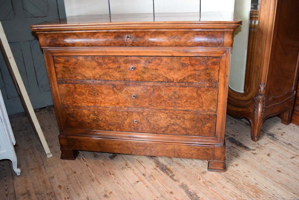 FRENCH LOUIS PHILIPPE COMMODE - CHEST OF DRAWERS