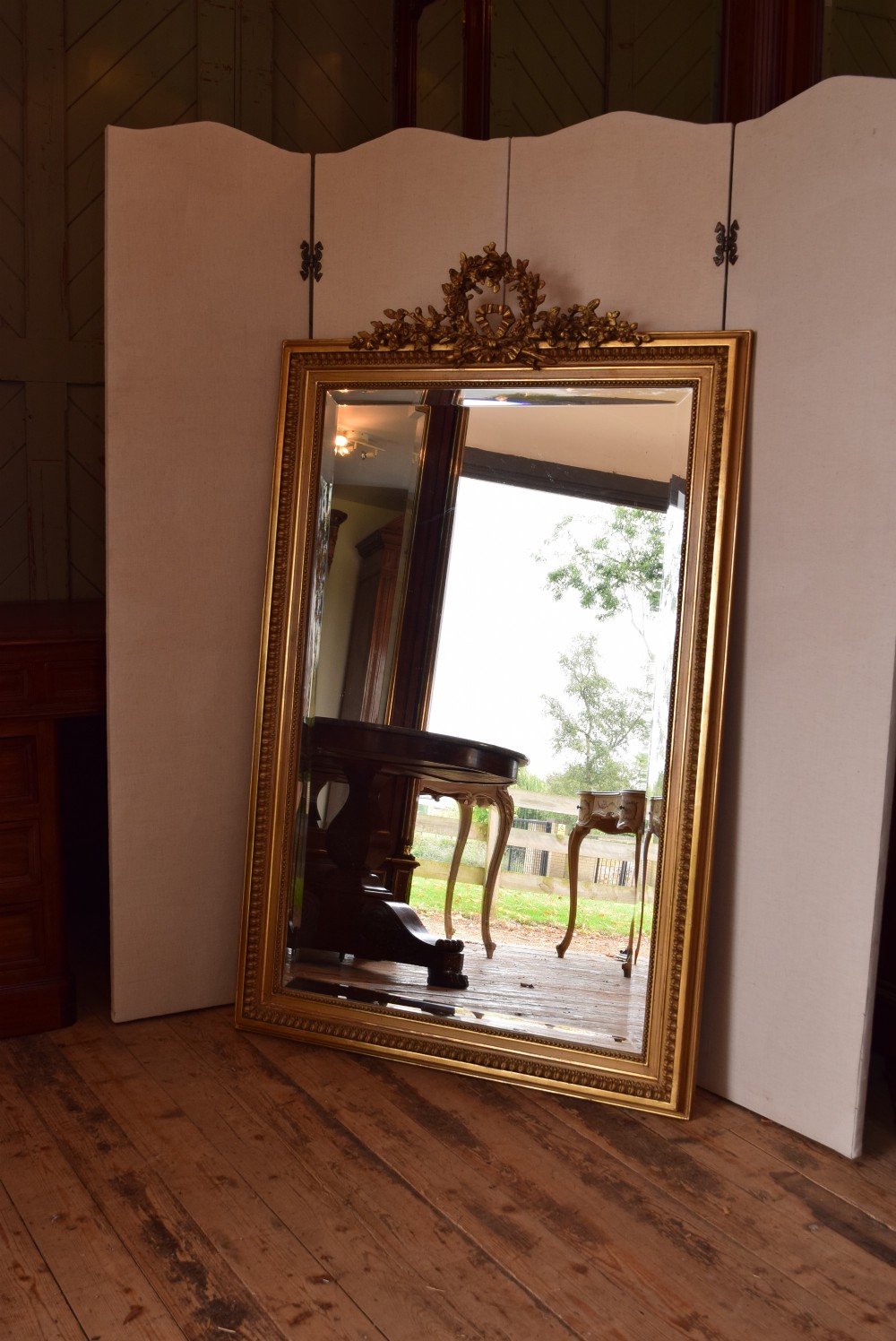 FRENCH LOUIS XV1 STYLE GILDED MIRROR