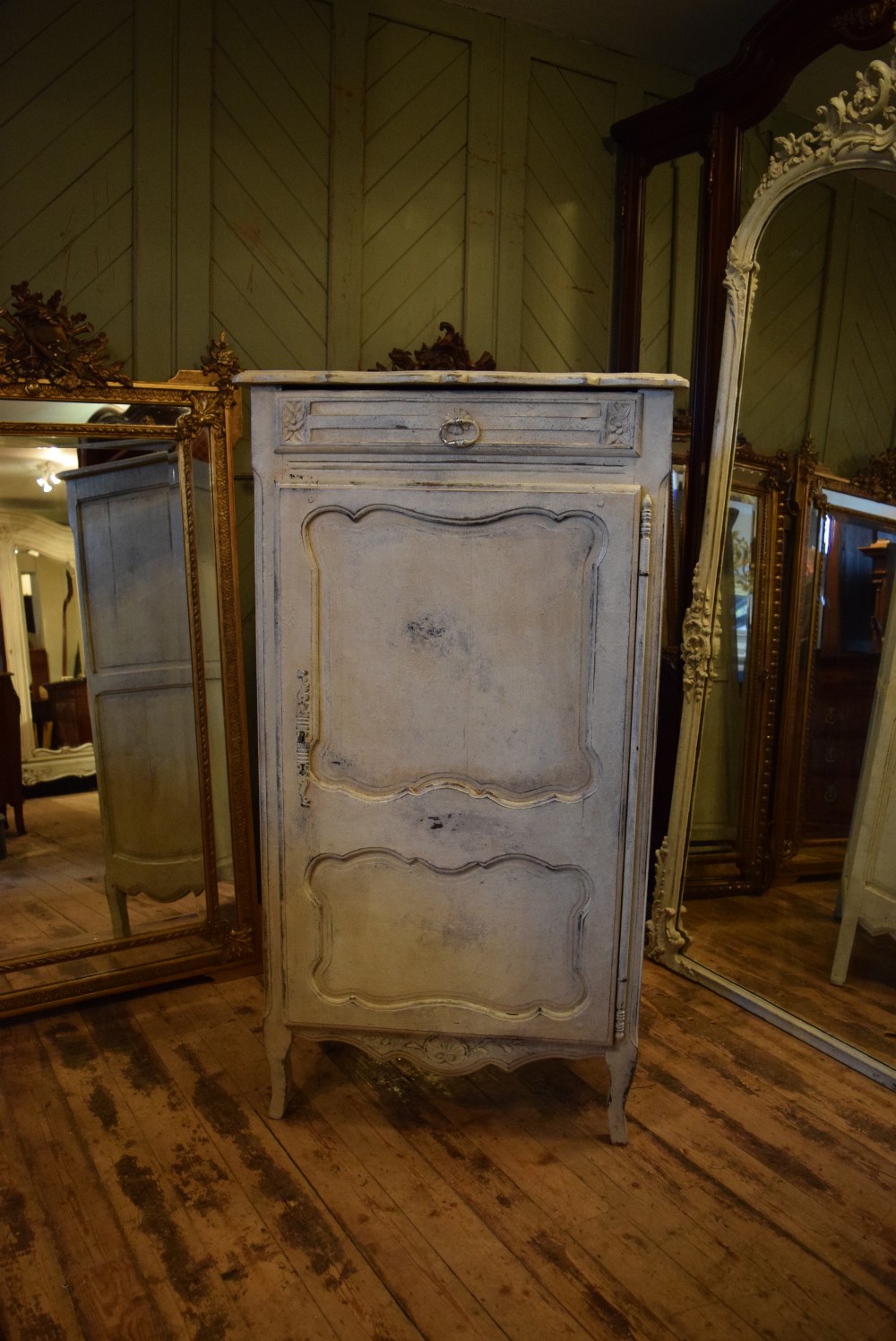 FRENCH PAINTED CUPBOARD