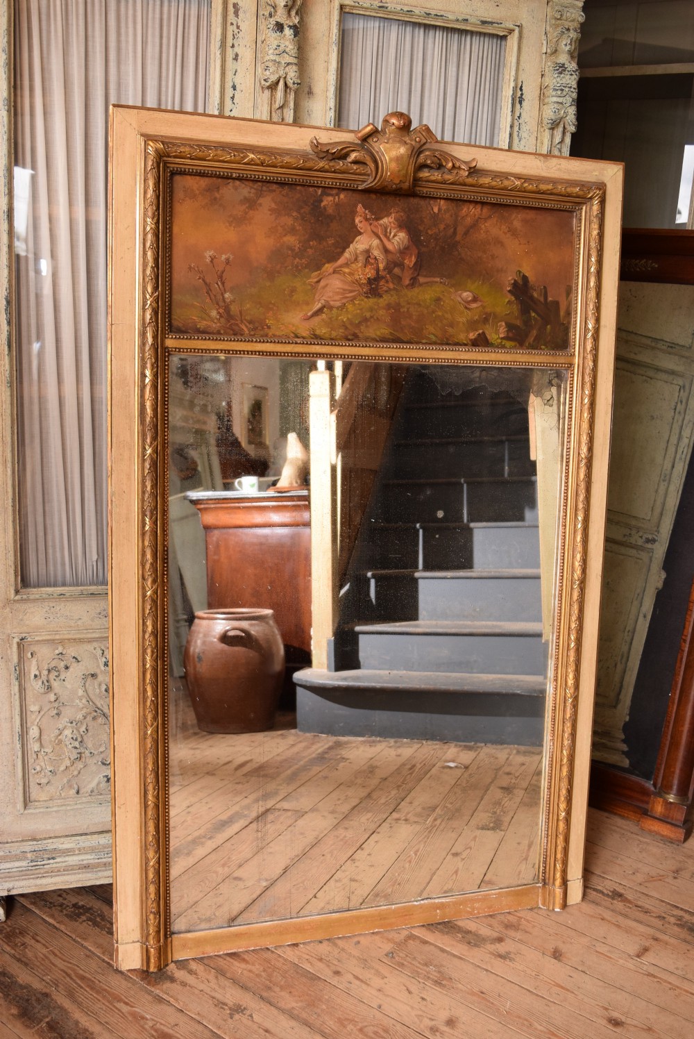 FRENCH TRUMEAU MIRROR