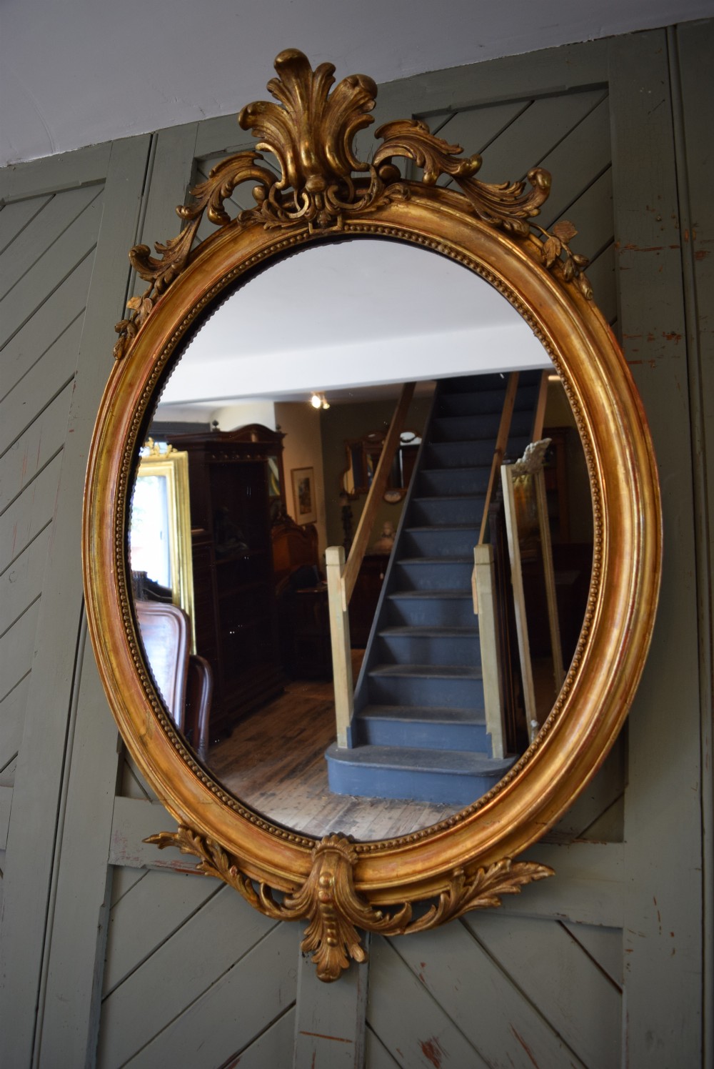 FRENCH LOUIS XV1 STYLE GILDED MIRROR