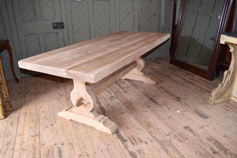 FRENCH FARMHOUSE REFECTORY SOLID ELM TABLE 