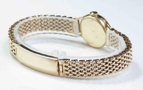 fig 3. MINT ORIGINAL CONDITION SOLID 9CT GOLD LADIES OMEGA COCKTAIL WATCH WITH BOX C1956