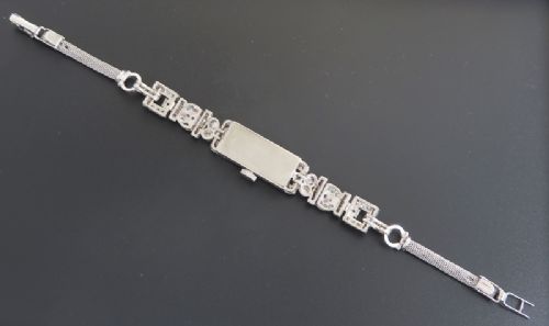 fig 6. ABSOLUTELY STUNNING LONGINES PLATINUM AND DIAMOND LADIES ART DECO COCKTAIL WATCH C1930
