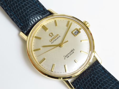 fig 7. STUNNING MINT ORIGINAL CONDITION SOLID 18CT GOLD OMEGA SEAMASTER DE VILLE AUTOMATIC CALIBRE 565 MENS VINTAGE WATCH WITH BOXES AND PAPERWORK C1968
