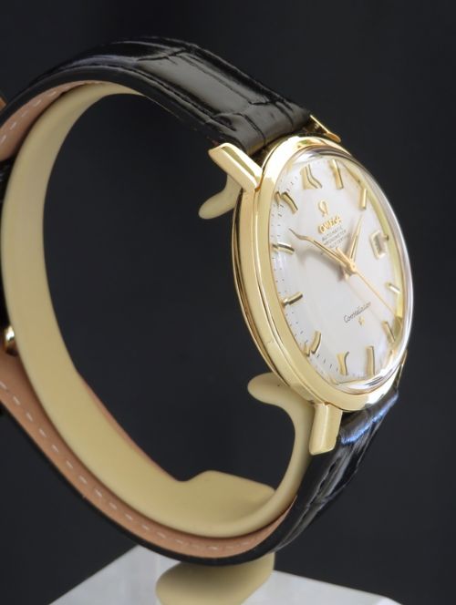fig 4. SOLID 18CT GOLD OMEGA CONSTELLATION CHRONOMETER AUTOMATIC MENS WATCH WITH ORIGINAL BOX 1965