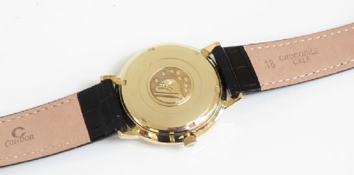 fig 7. SOLID 18CT GOLD OMEGA CONSTELLATION CHRONOMETER AUTOMATIC MENS WATCH WITH ORIGINAL BOX 1965