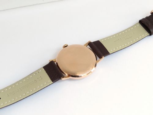 fig 4. SUPERB SOLID 18CT ROSE GOLD LONGINES 30L MENS VINTAGE WATCH C1966