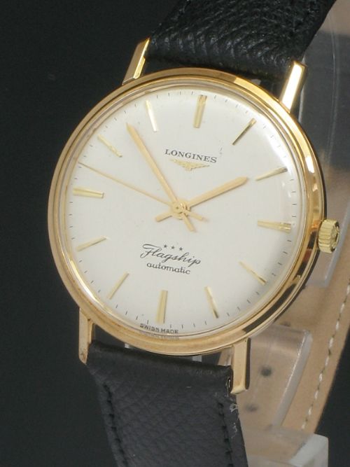 fig 2. ORIGINAL SOLID 9CT GOLD LONGINES FLAGSHIP AUTOMATIC MENS VINTAGE WATCH C1966