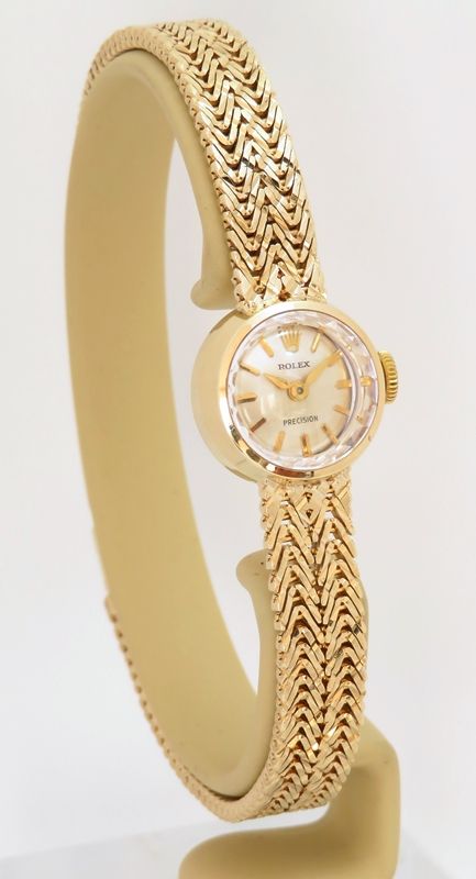 fig 2. WONDERFUL SOLID 9CT GOLD ROLEX PRECISION LADIES COCKTAIL WATCH C1963