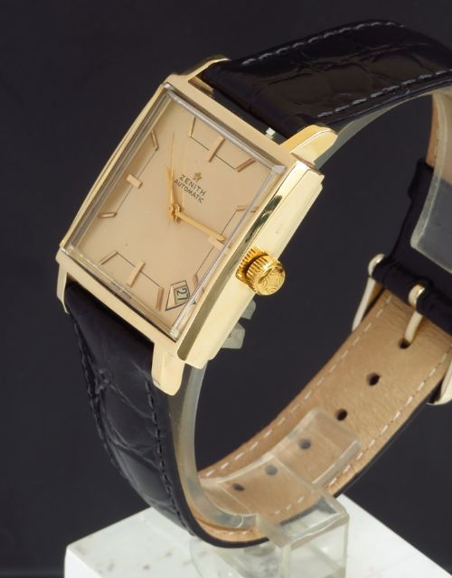 fig 4. RARE ORIGINAL SOLID 9CT GOLD ZENITH KENNEDY AUTOMATIC CALIBRE 2532PC MENS VINTAGE WATCH C1968