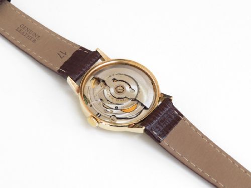 fig 3. LOVELY SOLID 9CT GOLD ETERNA-MATIC 1000 MENS VINTAGE WATCH RETAILED BY GARRARD THE CROWN JEWELLERS