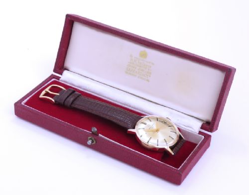 fig 5. LOVELY SOLID 9CT GOLD ETERNA-MATIC 1000 MENS VINTAGE WATCH RETAILED BY GARRARD THE CROWN JEWELLERS
