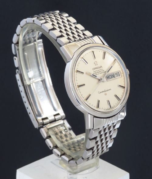 fig 3. SUPERB MINT ORIGINAL CONDITION OMEGA CONSTELLATION AUTOMATIC CHRONOMETER DAY DATE MENS VINTAGE WATCH C1969
