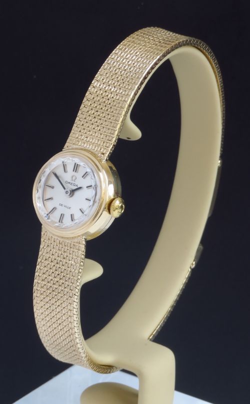 fig 1. BEAUTIFUL MINT CONDITION SOLID 9CT GOLD OMEGA DE VILLE LADIES COCKTAIL WATCH C1962