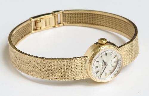 fig 8. BEAUTIFUL MINT CONDITION SOLID 9CT GOLD OMEGA DE VILLE LADIES COCKTAIL WATCH C1962