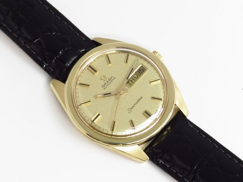 fig 4. INCREDIBLE SOLID 18CT 18K GOLD OMEGA SEAMASTER DAY DATE OVERSIZE MENS VINTAGE WATCH WITH BOX C1969