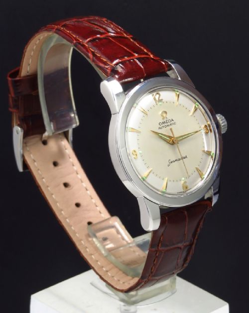 fig 1. RARE OMEGA SEAMASTER MARK 1 AUTOMATIC BUMPER MENS VINTAGE WATCH C1953