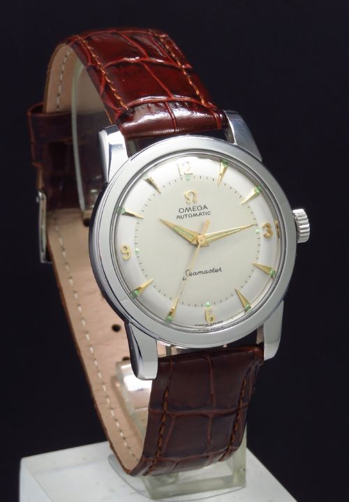 fig 2. RARE OMEGA SEAMASTER MARK 1 AUTOMATIC BUMPER MENS VINTAGE WATCH C1953