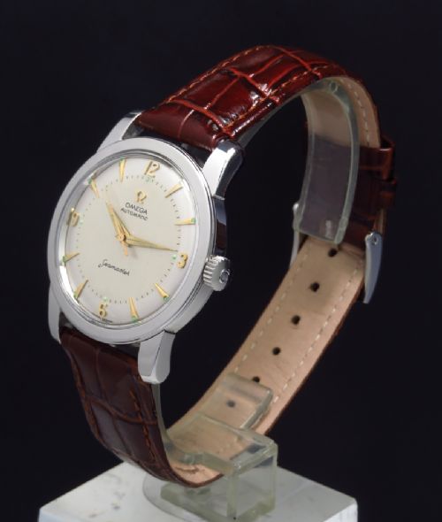 fig 3. RARE OMEGA SEAMASTER MARK 1 AUTOMATIC BUMPER MENS VINTAGE WATCH C1953