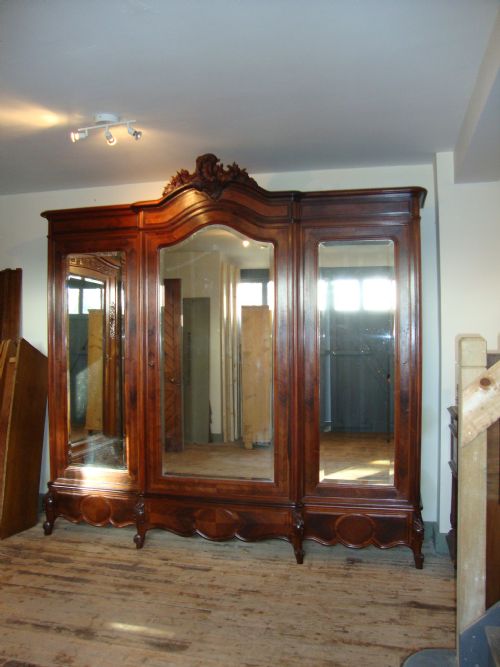 French Louis Xv Style Triple Door Armoire