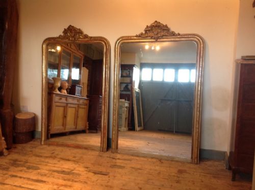 Pair French Guilded Mirrors