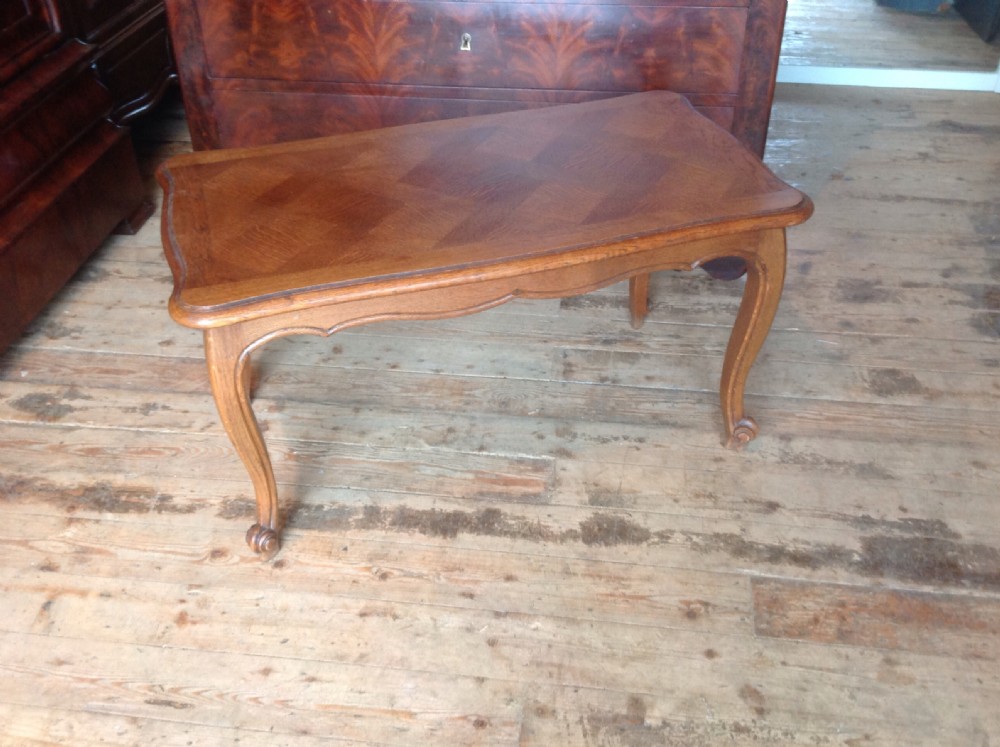 French oak coffee table