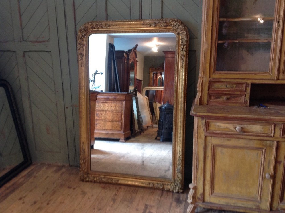 French gilt mirror