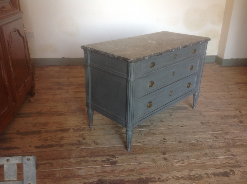 French painted chest of draws View II