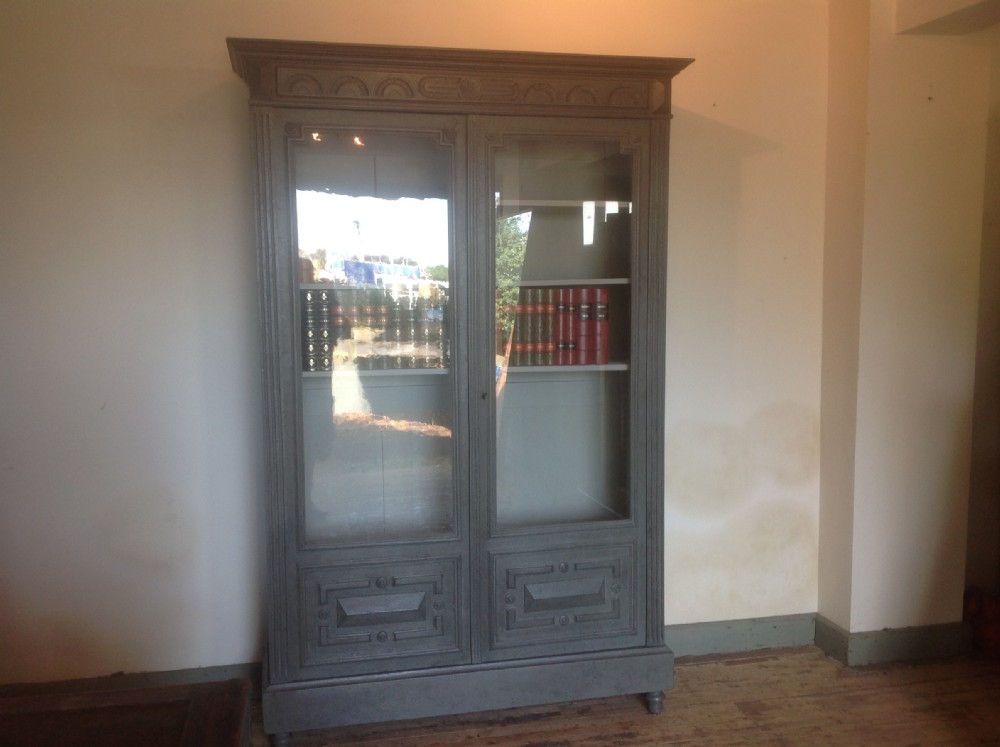 French painted bookcase  View II