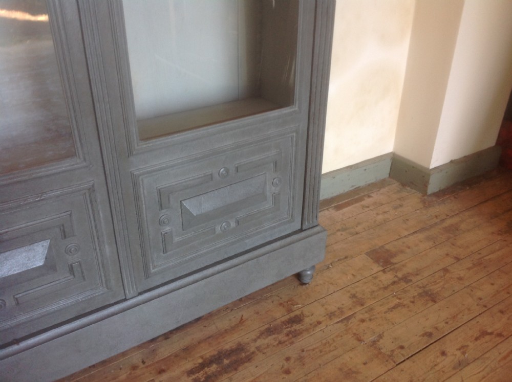 French painted bookcase  View V