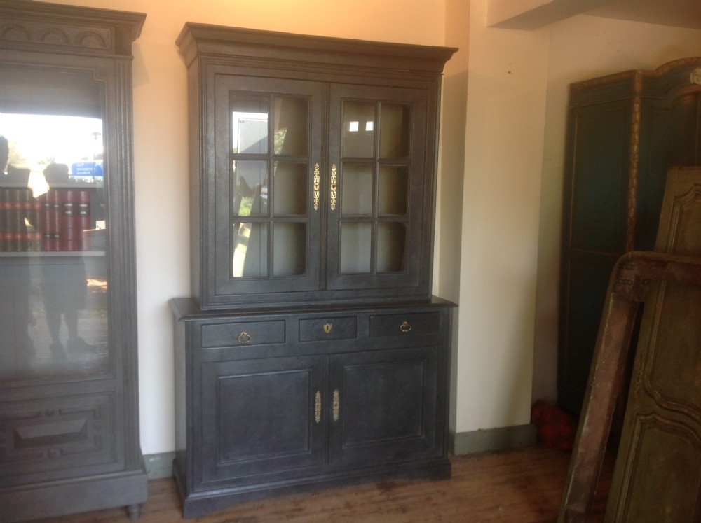 French painted glazed topped dresser