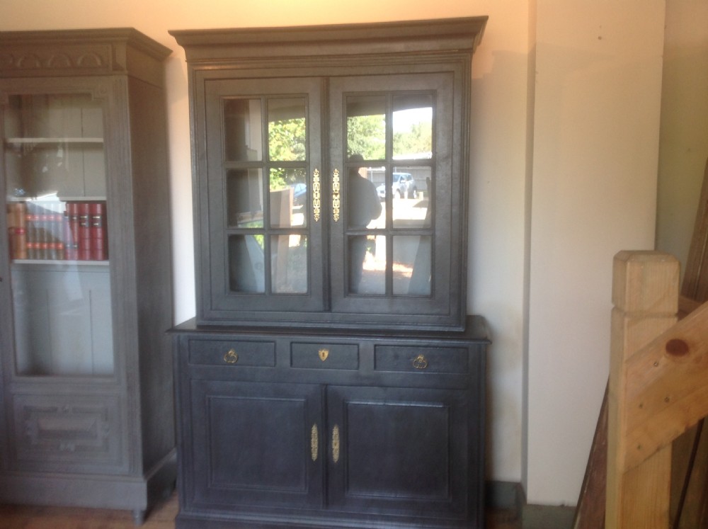 French painted glazed topped dresser View II