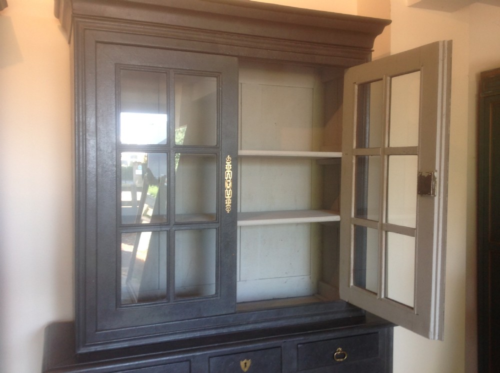 French painted glazed topped dresser View III