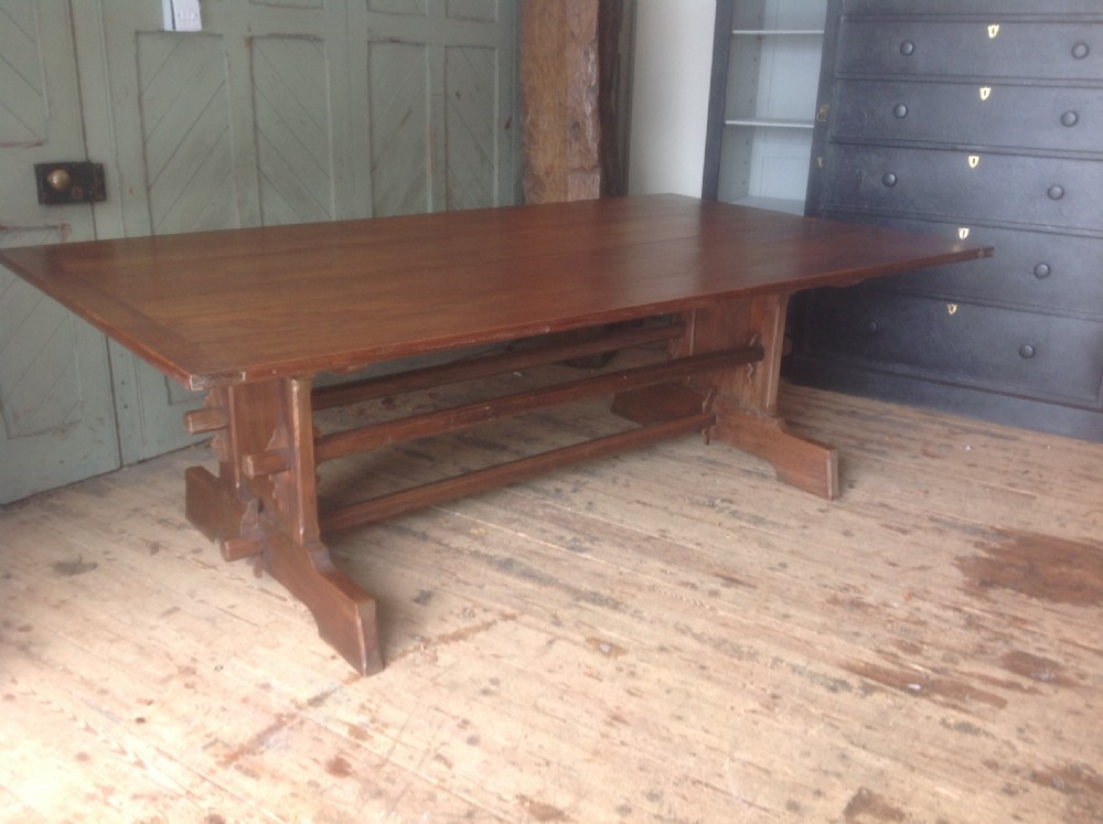 French elm dinning table View II